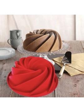 3D SWIRL SILICONE CAKE MOULD