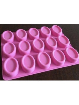 OVAL 15 CAVITY SILICONE MOULD