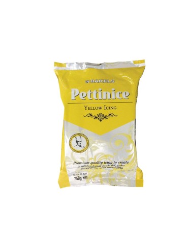 BAKELS 1KG YELLOW PETTINICE ICING