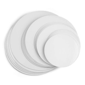 WHITE CAKE BOARD 8"