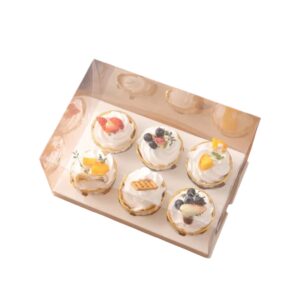 6 CUPCAKE PVC BOX WITH INSERT
