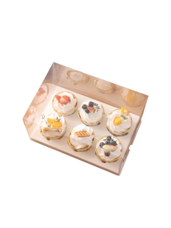 6 CUPCAKE PVC BOX WITH INSERT