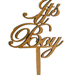 “It’s a Boy” Wooden Cake Topper