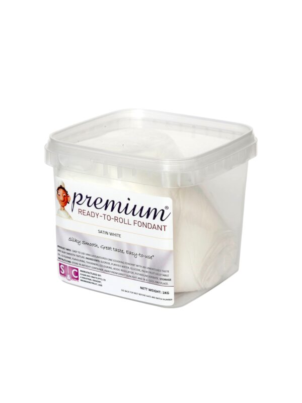 PREMIUM RTR Fondant - Satin White 1kg