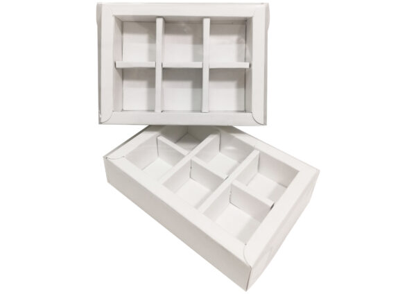 6 DIVISION BOX (WHITE) (SMALL)
