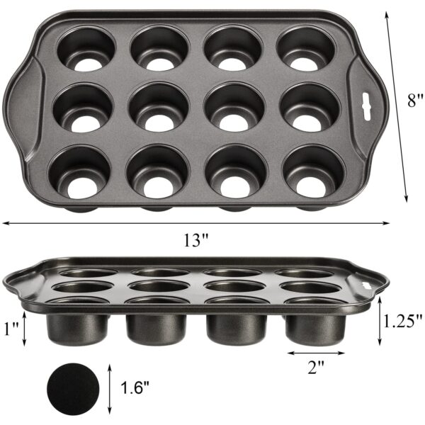 12 MINI ROUND CHEESE CAKE LOOSE BOTTOM PAN