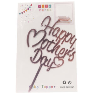 HAPPY MOTHERS DAY CAKE TOPPER (ROSE PINK)