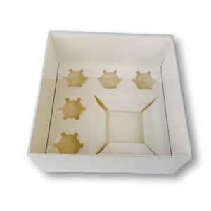 BENTO/5 CUPCAKE BOX WHITE