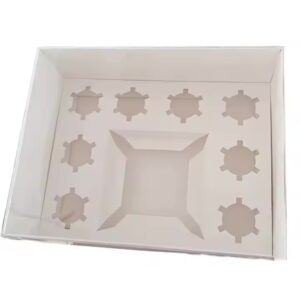 BENTO/8 CUPCAKE BOX WHITE