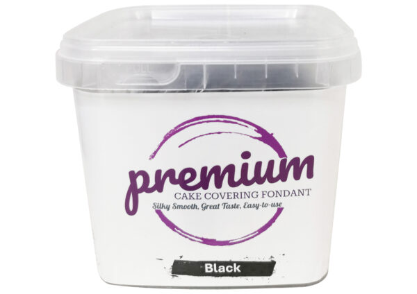 PREMIUM CAKE COVERING FONDANT BLACK 1KG