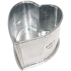 GALVANIZED BAKING PAN 5' HEART (TALL)