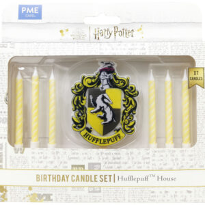 HARRY POTTER HUFFLEPUFF HOUSE BIRTHDAY CANDLE SET OF 7