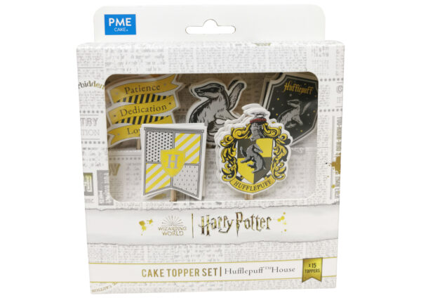 HARRY POTTER - HUFFLEPUFF HOUSE CAKE TOPPER x15