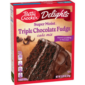 BETTY CROCKER TRIPLE CHOCOLATE FUDGE 375g
