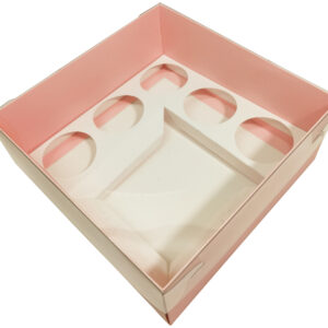 BENTO 5 CUPCAKE BOX - PINK