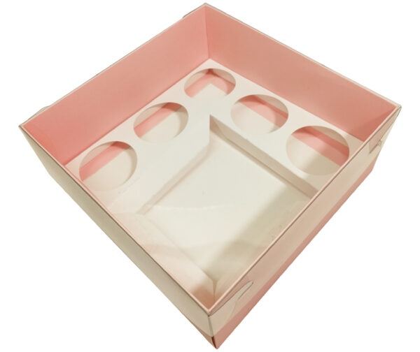 BENTO 5 CUPCAKE BOX - PINK