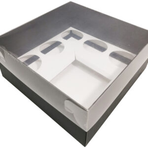 BENTO 5 CUPCAKE BOX - BLACK