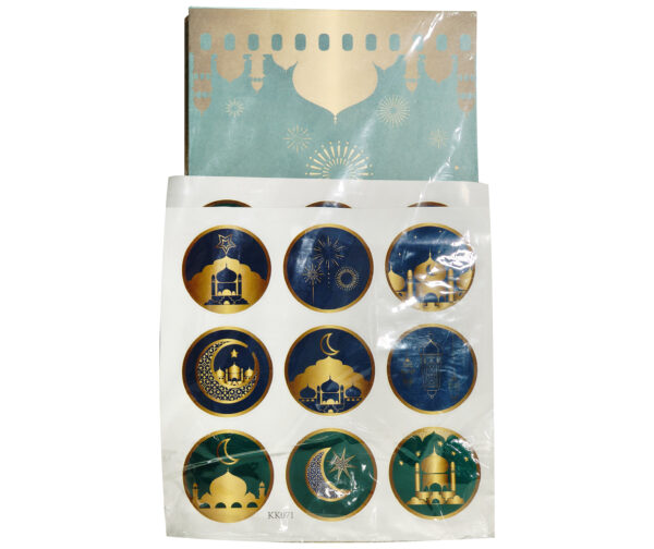 EID MUBARAK GIFT BAG WITH STICKERS (12 PACK) - Image 2