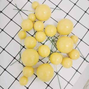 FAUX BALLS PACK OF 20 - LEMON YELLOW