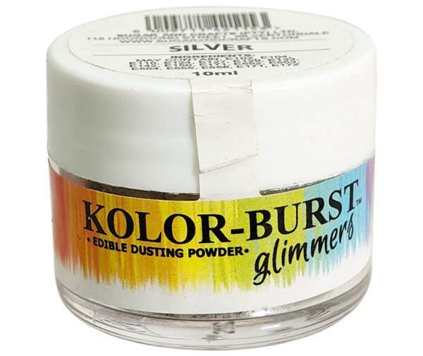 KOLOR BURST SILVER EDIBLE DUSTING POWDER 10ML