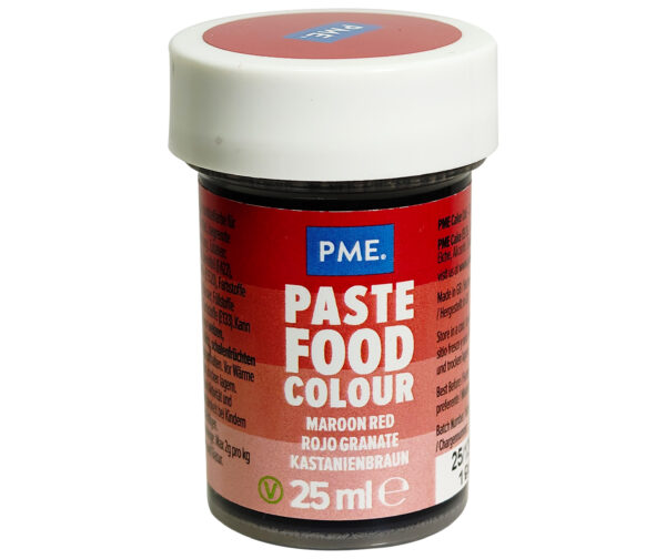 PME MAROON RED PASTE FOOD COLOUR 25ML