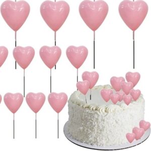 HEART SHAPE FAUX PACK OF 20 - LIGHT PINK