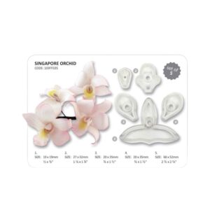 PME SINGAPORE ORCHID - SET OF 5