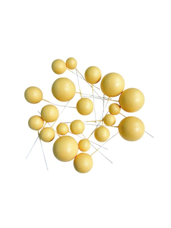 FAUX BALLS PACK OF 20 - LEMON YELLOW