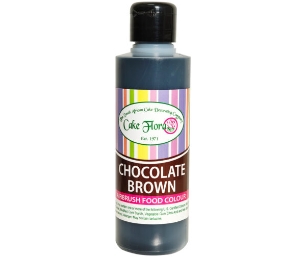 CAKE FLORA CHOCOLATE BROWN AIRBRUSHED FOOD COLOUR 150ML