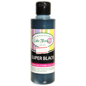 CAKE FLORA SUPER BLACK AIRBRUSHED FOOD COLOUR 150ML