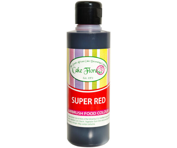 CAKE FLORA SUPER RED AIRBRUSHED FOOD COLOUR 150ML