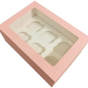 6 CUPCAKE BOX (PINK)