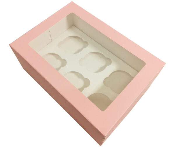 6 CUPCAKE BOX (PINK)