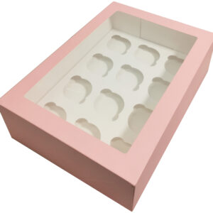 12 CUPCAKE BOX (PINK)