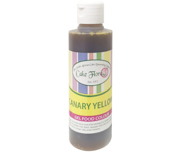 CAKE FLORA CANARY YELLOW GEL FOOD COLOUR 150g