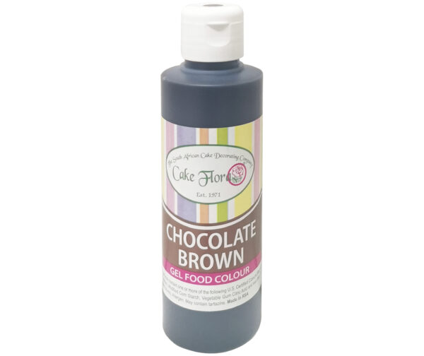 CAKE FLORA CHOCOLATE BROWN GEL FOOD COLOUR 150ML