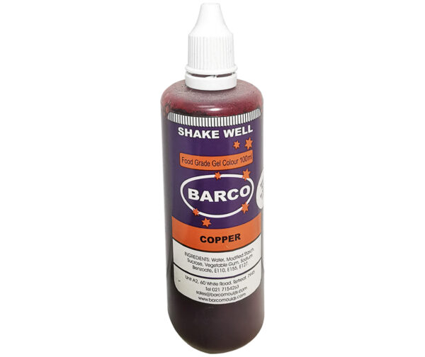 BARCO COPPER FOOD GRADE GEL COLOUR 100ML