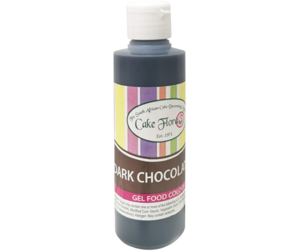 CAKE FLORA DARK CHOCOLATE GEL FOOD COLOUR 150ML