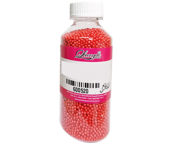 DRAGEES RED SMALL PEARLS +/- 90g