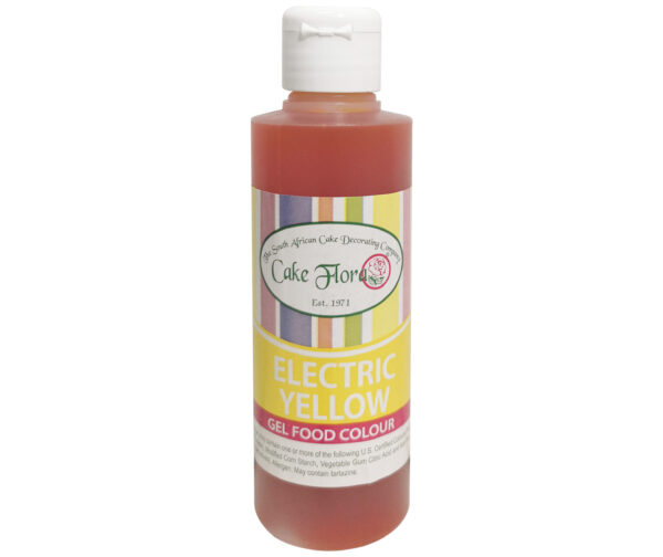 CAKE FLORA ELECTRIC YELLOW GEL FOOD COLOUR 150g