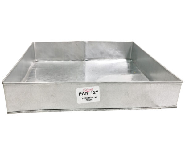 GALVANIZED BAKING PAN 12' (SQUARE) (5cm Height)