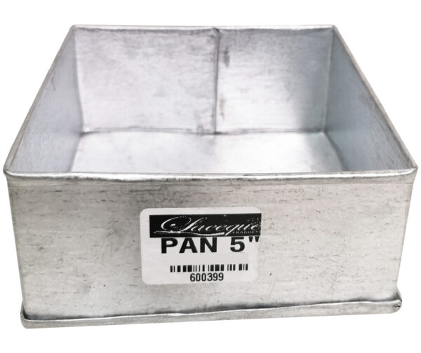 GALVANIZED BAKING PAN 5' (SQUARE)(5cm Height)