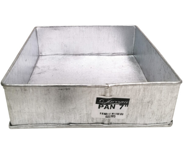 GALVANIZED BAKING PAN 7' (SQUARE) (5cm Height)