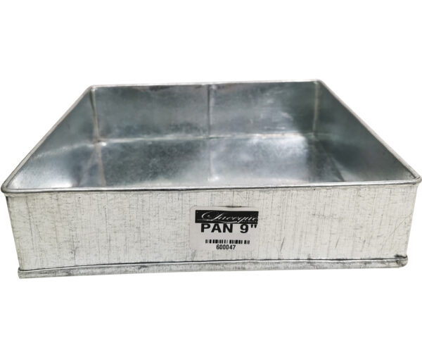 GALVANIZED BAKING PAN 9' (SQUARE) (5cm Height)