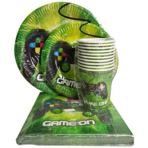 GAME ON PAPERPLATE SET (40PC)