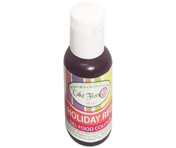 CAKE FLORA HOLIDAY RED GEL FOOD COLOUR 21g