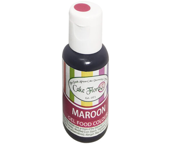 CAKE FLORA MAROON GEL FOOD COLOUR 21g