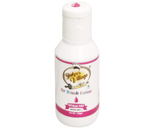 BAKER'S VILLAGE METALLIC PINK AIR BRUSH COLOUR 20g