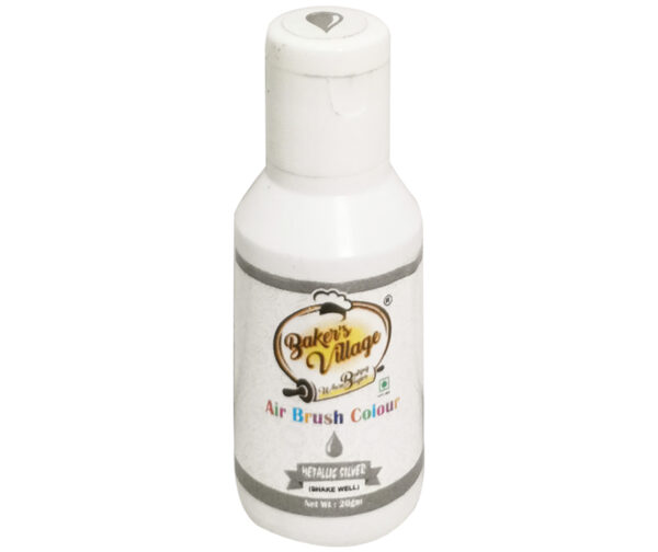 BAKER'S VILLAGE METALLIC SILVER AIR BRUSH COLOUR 20g