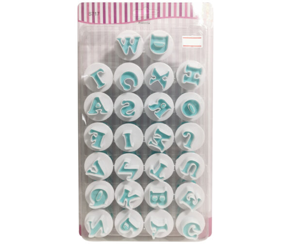 PUSH EASY MINI UPPERCASE ALPHABET CUTTERS